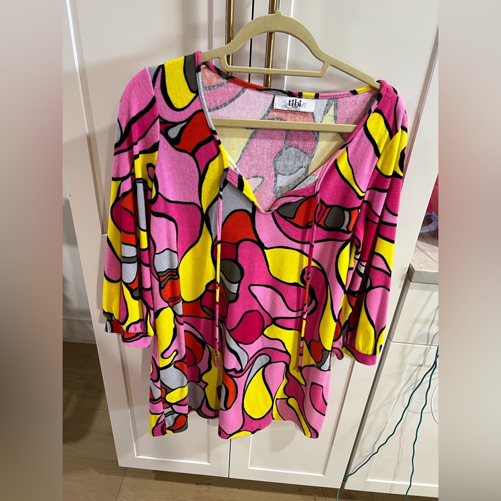 TIBI swimsuit coverup size tag is missing but it’s a small
